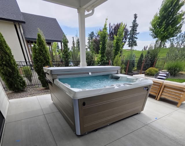 Installed hot tub wired by Defused Electrical Innovations